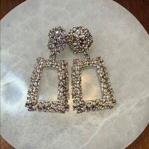 Elegant Silver Statement Earrings